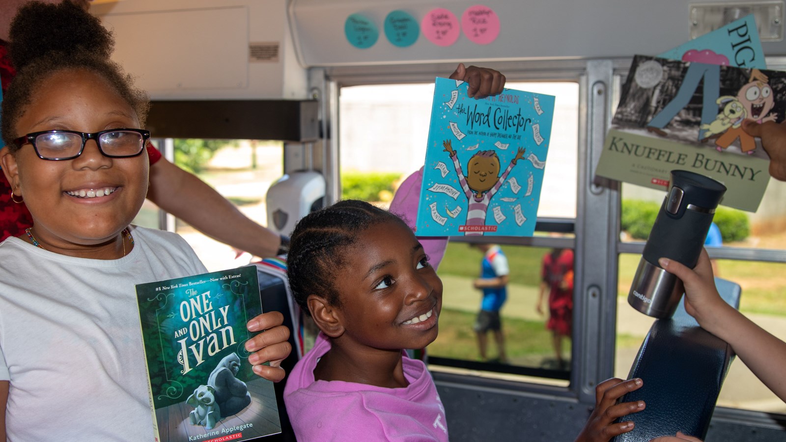 Cobb Schools and Scholastic’s partnership with Books on the Bus allowed students to select books based on their interests and provided additional opportunities for reading to Summer Learning Quest students.